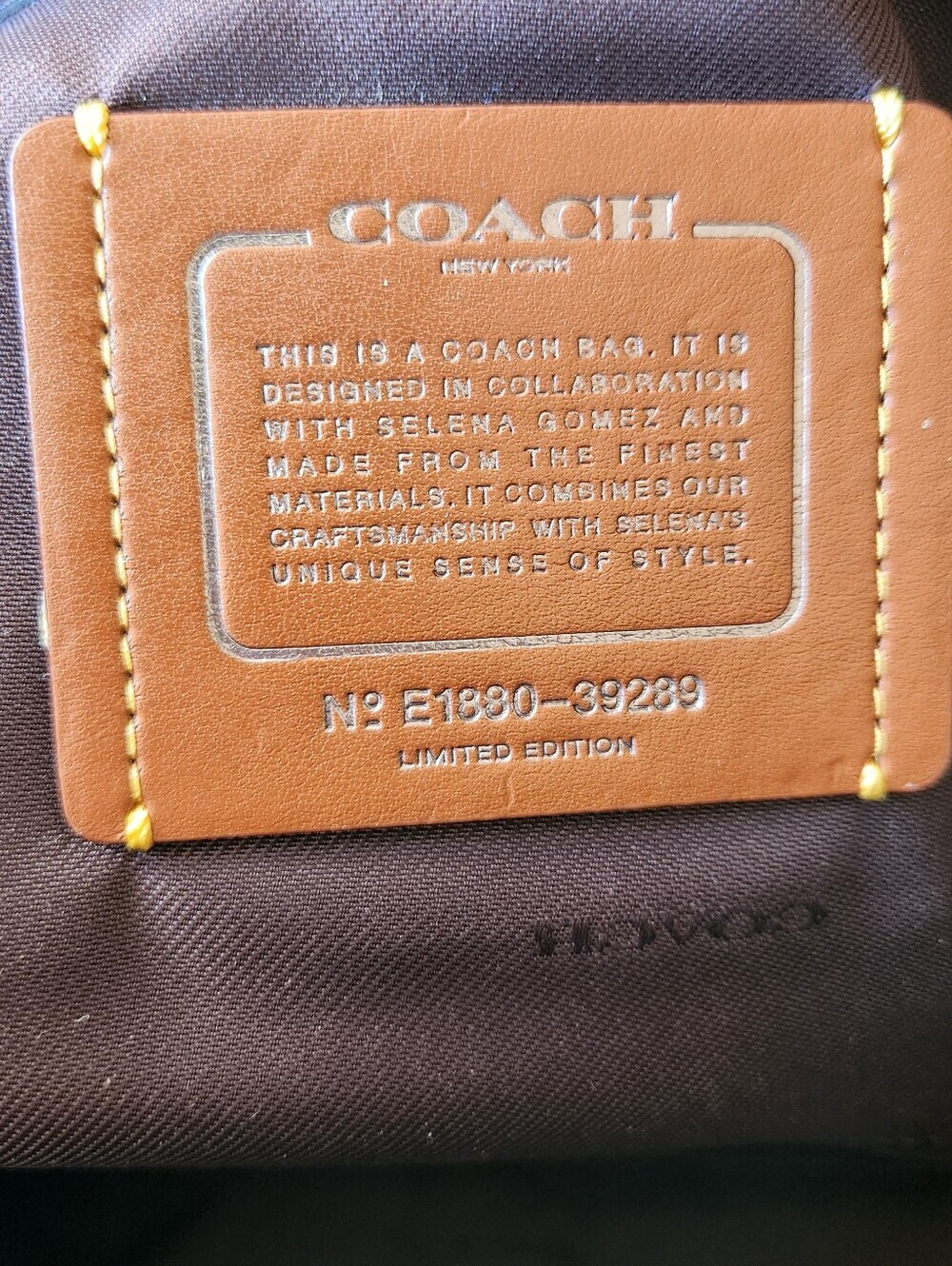 Coach x Selena Gomez Embellished Leather Satchel/Crossbody - Limited Edition - Picture 9 of 12